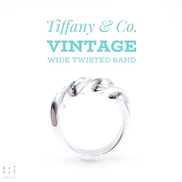 Tiffany & Co. Vintage Twisted Wide Band - Picture 1 of 10